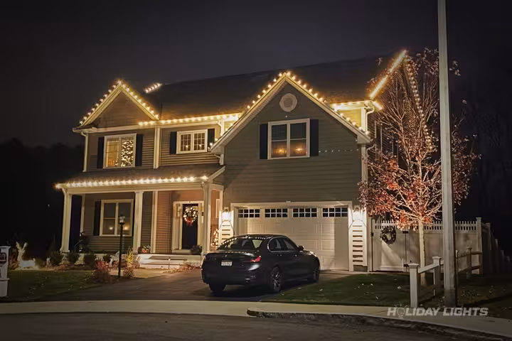 Roofline Decoration - Holiday Lights MA