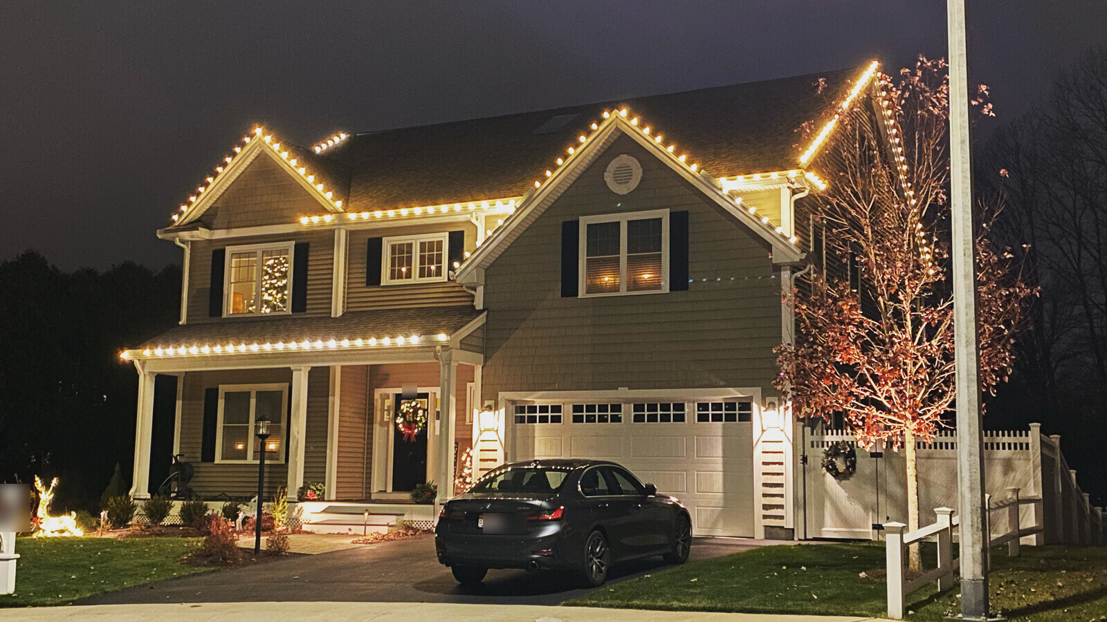 Christmas light installation, Greater Boston & MetroWest
